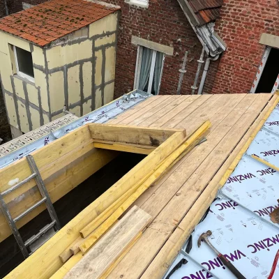 Réfection toiture zinc 28