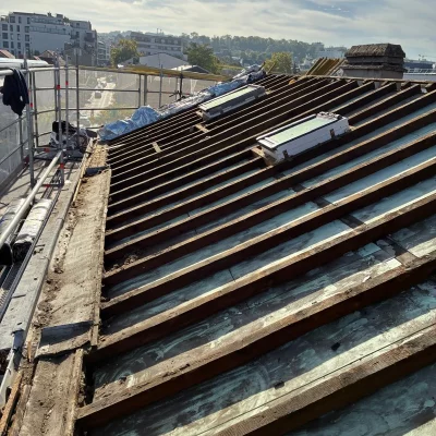 Rénovation toiture tuiles 28 Lutaescher Couverture