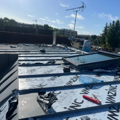 Rénovation toiture zinc 28